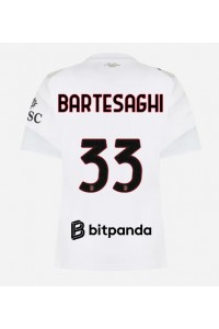 AC Milan Davide Bartesaghi #33 Fotballdrakt Borte Klær Dame 2026-27 Korte ermer